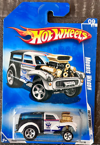 Hot Wheels 2009 HW City Works MORRIS WAGON Mail Truck 9/10 (Black/White) #115