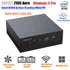 Minix Z100-Aero Intel N100 Mini Pc 16G 512G Ssd  Windows 11 Pro 4K 60Hz Computer