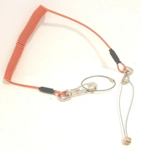 HI VIZ Tool Lanyard Tether 2Captive Carabiner Scaffolder Tools Safety Attachment - Picture 1 of 2