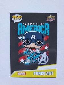2023 Funko Marvel Upper Deck Captain America AF-5 Funko Art Trading Card - Picture 1 of 4