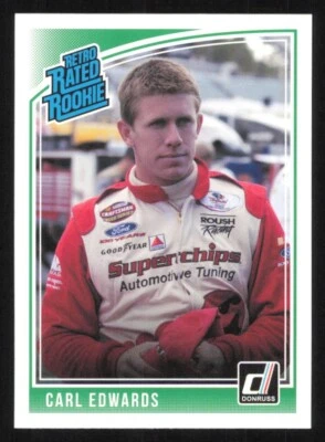 2019 Donruss CARL EDWARDS Racing card #22 NASCAR RETRO RATED ROOKIE - Image 1 of 2