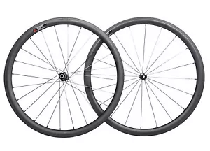 Juego de ruedas de carbono DT Swiss 350 38 mm sujetador para bicicleta de carretera sin tubo 700C UD llanta mate - Imagen 1 de 7