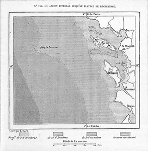CHARENTE-MARITIME ( 17 ) PLATEAU DE ROCHEBONNE / CARTE MAP / GRAVURE ENGRAVING 1 - Picture 1 of 1