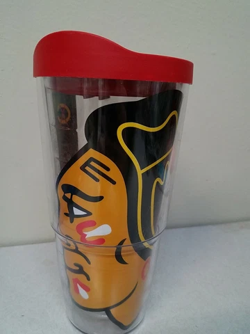 Tervis Hot Or Cold Chicago Blackhawks Tumbler Travel Coffee Cup With Lid. 24oz Cover