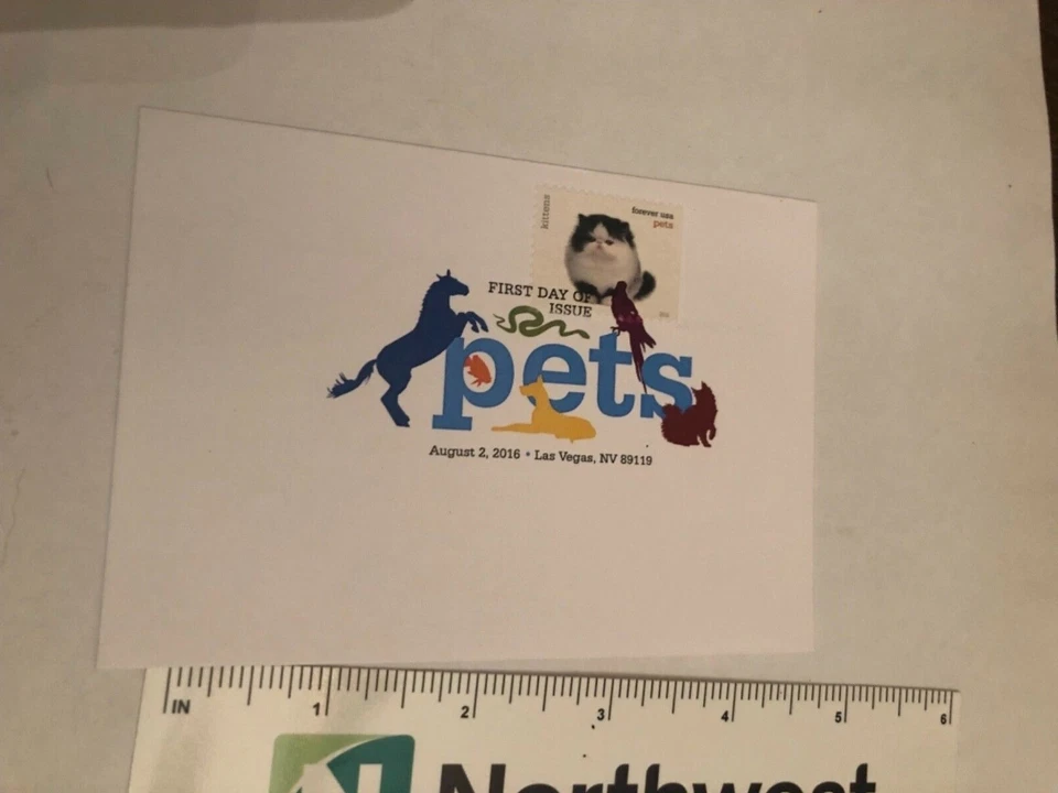 US first day of issue pets cat - Image 1 of 1