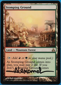 Stomping Ground Guildpact NM Land Rare SIGNED MAGIC CARD (ID# 504939) ABUGames - Picture 1 of 2