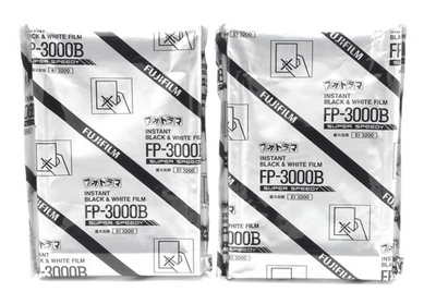 Rare[Unused] FujiFilm FP-3000B FP 3000B Instant BW Black & White FILM From JAPAN - Image 1 of 4