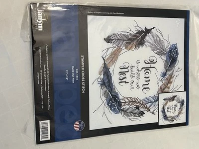 Kit de punto de cruz estampado Janlynn 12"X12" Construye nuestro nido cosido 049489012395 Foto 1 de 4