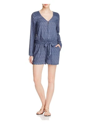 Mameluco de pierna ancha manga kimono con cinturón azul marino SANCTUARY para mujer talla: M Foto 1 de 4