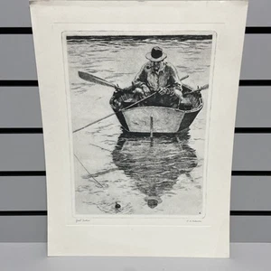 12x16 Print “Just Fishing” by R.H. Palenske  - Picture 1 of 8