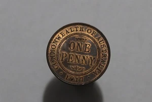 🧭 🇦🇺 AUSTRALIA PENNY 1917 I SCARCE HIGH GRADE B87 #Z6658 - Picture 1 of 2