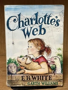 Charlotte's Web -E. B. White ~ 1st Edition ~ 1952 ~ PBK~ Illustrated Vintage - Picture 1 of 7