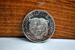 SELTENE .999 Silbermedaille Chicago Bears Football 1oz Monsters of the Midway - Bild 1 von 9
