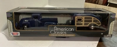 Camioneta y remolque Ford 1956 American Classics Motormax escala 1:24 2017 Foto 1 de 4