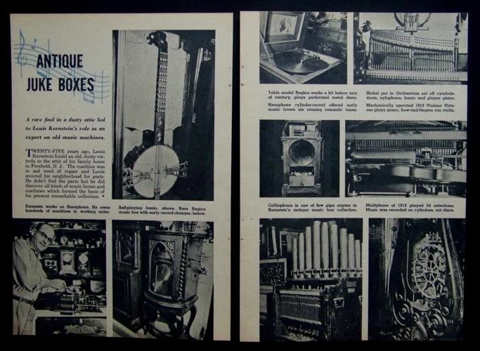 Antike Juke & Spieluhren Louis Kernstein Sammlung 1956 bildhaft - Bild 1 von 1