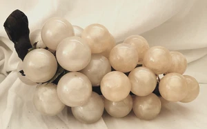 Vtg 1960s Pearlized Lucite Resin MCM Acrylic GRAPE CLUSTER Driftwood 12" L - Picture 1 of 15