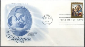 US Scott #4359, "Christmas Virgin and Child", on ArtCraft FDCs, unaddressed. - Picture 1 of 1