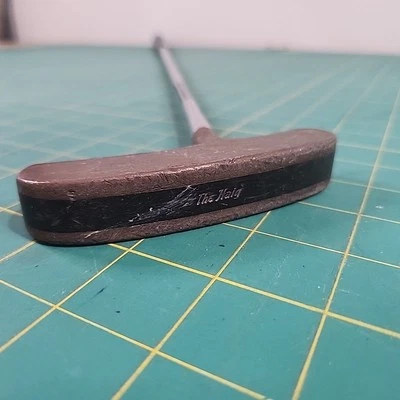 Walter Hagen The Haig Putter Golf Club RH 35" Blade Steel Shaft Vintage BullsEye - Image 1 of 4