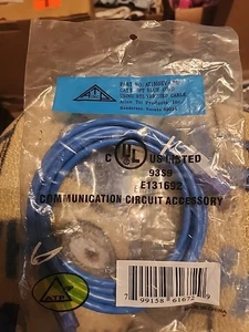 Allen Tel Products, AT1505EVBU, Cat 5e 5 Ft Blue Cord Using ETL Verified Cable  - Picture 1 of 4