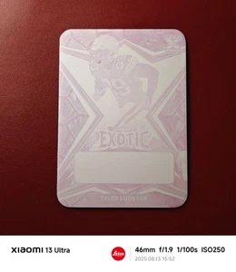 2022 Leaf Exotic Football Magenta Turtle Printing Plate 1/1 Tyler Goodson #BA-TG - Picture 1 of 2