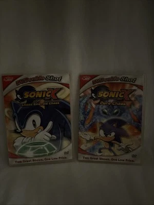 2 - Sonic X DVDouble Shot DVDs Pure Chaos & Chaos Emerald Chaos Both NEW Sealed  - Image 1 of 2