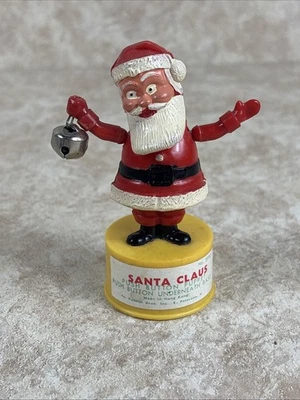 1960s Santa Claus Christmas Push Button Puppet By Kohner - Image 1 of 4
