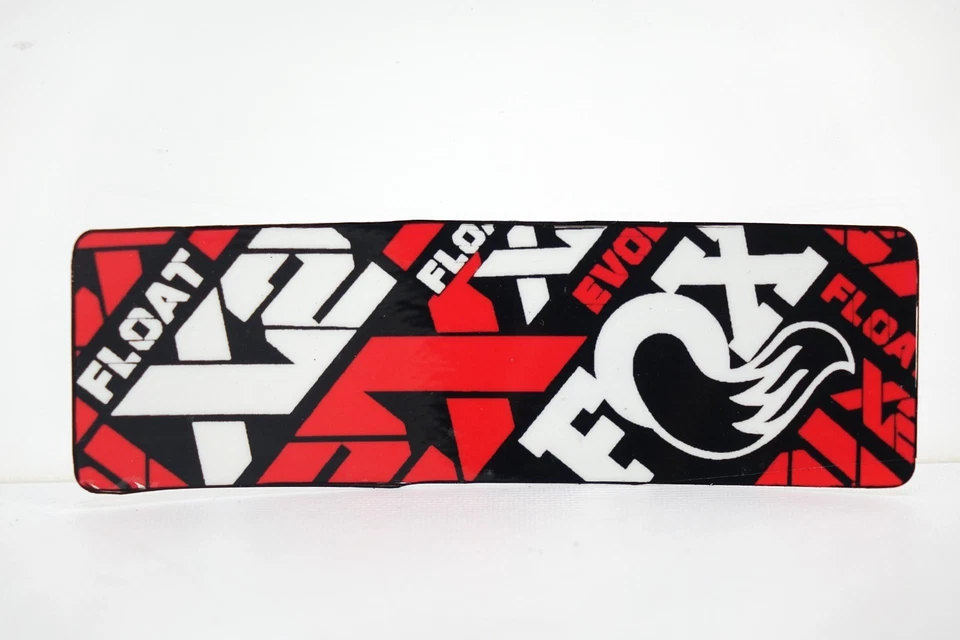 Наклейка/наклейка на задний амортизатор Fox Float DHX2 красная, белая / 110x35 мм - Изображение 1 из 1