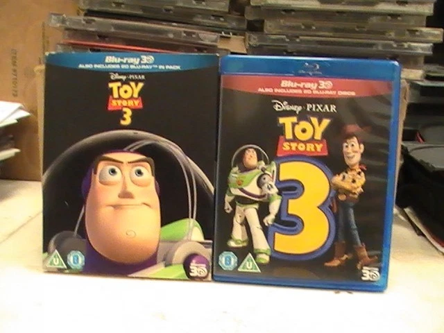 TOY STORY 3 3D Blu-ray Slip Disney Pixar Tom Hanks Woody Tim Allen Lightyear Boy - Image 1 of 4
