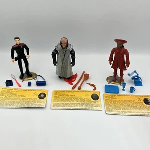 Lot Of 3 Loose Star Trek Figures 1993 Playmates w/ Accessories *Read* - Picture 1 of 16
