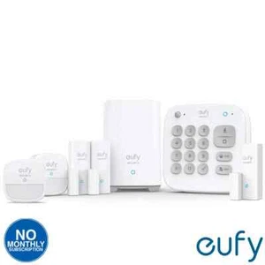 Eufy 7 Piece Alarm Bundle with HomeBase 2 Local Device Storage - No Monthly Fees - Picture 1 of 8