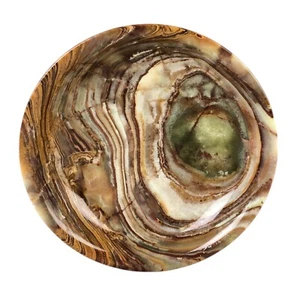Beautiful Solid Onyx Stone Serving Bowl 7.75" - Picture 1 of 6