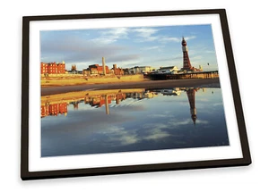 Blackpool Tower City FRAMED ART PRINT Picture Poster Artwork - Picture 1 of 5