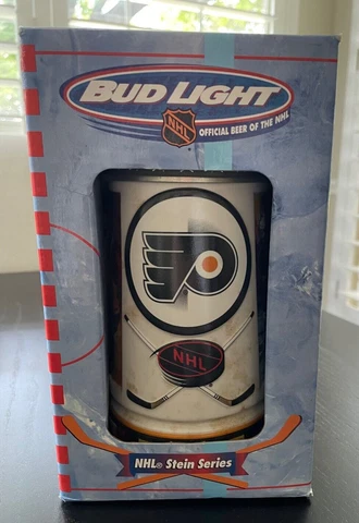 NIB PHILADELPHIA FLYERS NHL Bud Light Stein Series Stein / Mug Collector Edition Cover