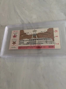 All-Star Major League Baseball Game 1967 Ticket Stub Anaheim Stadium PSA 4VG-EX - Picture 1 of 4