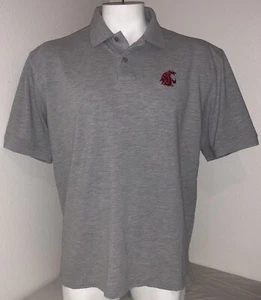 XL Washington State Cougars Polo Shirt - Used - Mens Extra Large - Picture 1 of 4