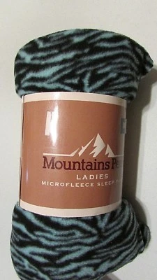 Новый женщин средний микрофлис синий зебра сна поли пулон брюки горы пик - Изображение 1 из 3