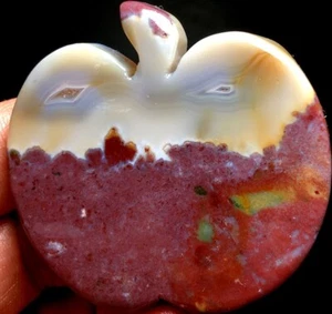 46g WOW! Natural Apple Sea jade Ocean Jasper Quartz Apple Crystal Healing q510 - Picture 1 of 5