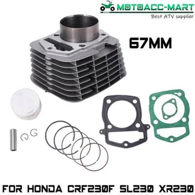67mm 233cc Cylinder Piston Head Rebuild Kit for Honda CRF230F CRF 230F 2003-2019 - Image 1 of 4
