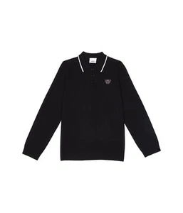 BURBERRY 295524 Boy's Lambert Polo (Little Kids/Big Kids) Black 4 Years 104 cm - Picture 1 of 2