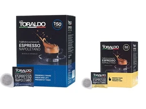 150 CIALDE CAFFE TORALDO MISCELA ARABICA + 50 CIALDE DEKA - Foto 1 di 3