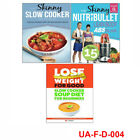 Slow Cooker Soup Diet, Skinny Nutribullet Lean Body Abs Work Recipe 3 Books Set
