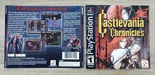 AUTHENTIC COVER AND MANUAL ONLY - NO GAME - CASTLEVANIA CHRONICLES - PLAYSTATION