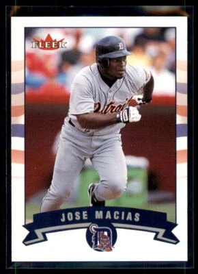 2002 Fleer Jose Macias #365 Detroit Tigers - Image 1 of 2