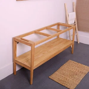 Holz Waschtisch Untergestell TITIN 160 cm breit Bad Waschbecken-Unterschrank - Bild 1 von 4