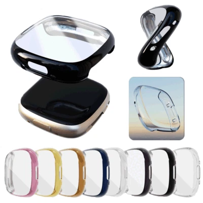 Case For Fitbit Versa 4 Screen Protector TPU Soft Shockproof Ultra Slim Cover - Image 1 of 4
