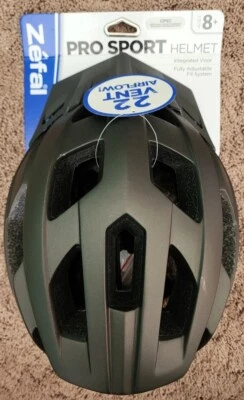 Casco de bicicleta Zefal Pro Sport juvenil (edades 8+) - 22 ventilación de flujo de aire - Color negro Nuevo Foto 1 de 3
