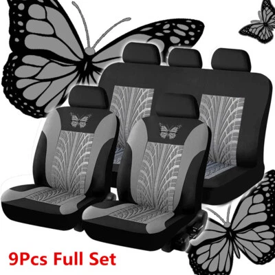Juego Completo 9 Piezas Para Interior Funda Asiento Coche Cojín Bordado Patrón Accesorios Foto 1 de 4