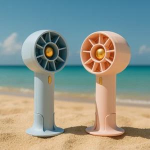Mini USB Rechargeable Handheld Fan – 2-Pack Portable Desk Cooling Fan 3 speeds - Picture 1 of 11