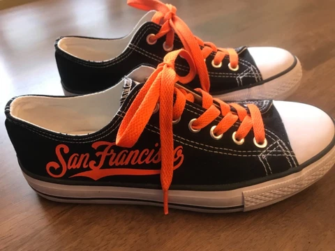 SAN FRANCISCO GIANTS SF Men's 4.5 Women's 6.5 Shoes Sneakers BASEBALL NEW Cover