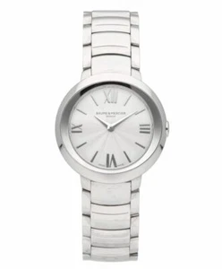 Baume & Mercier Promesse 30 mm silbernes Zifferblatt Edelstahl Damenuhr M0A10157 - Bild 1 von 4